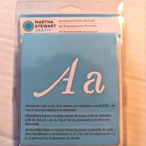Martha Stewart Alphabet Flourish Craft Stencil Set Brand New